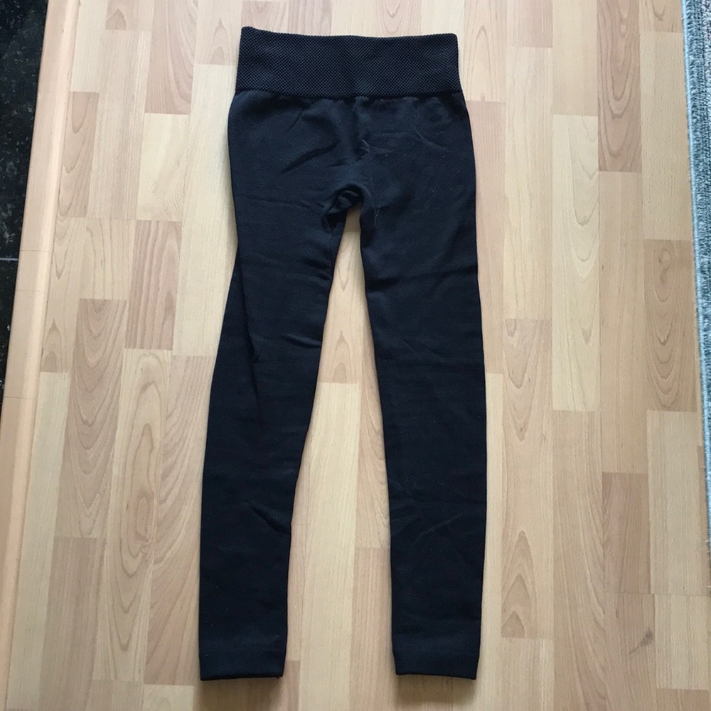 Thick black skinny leggings